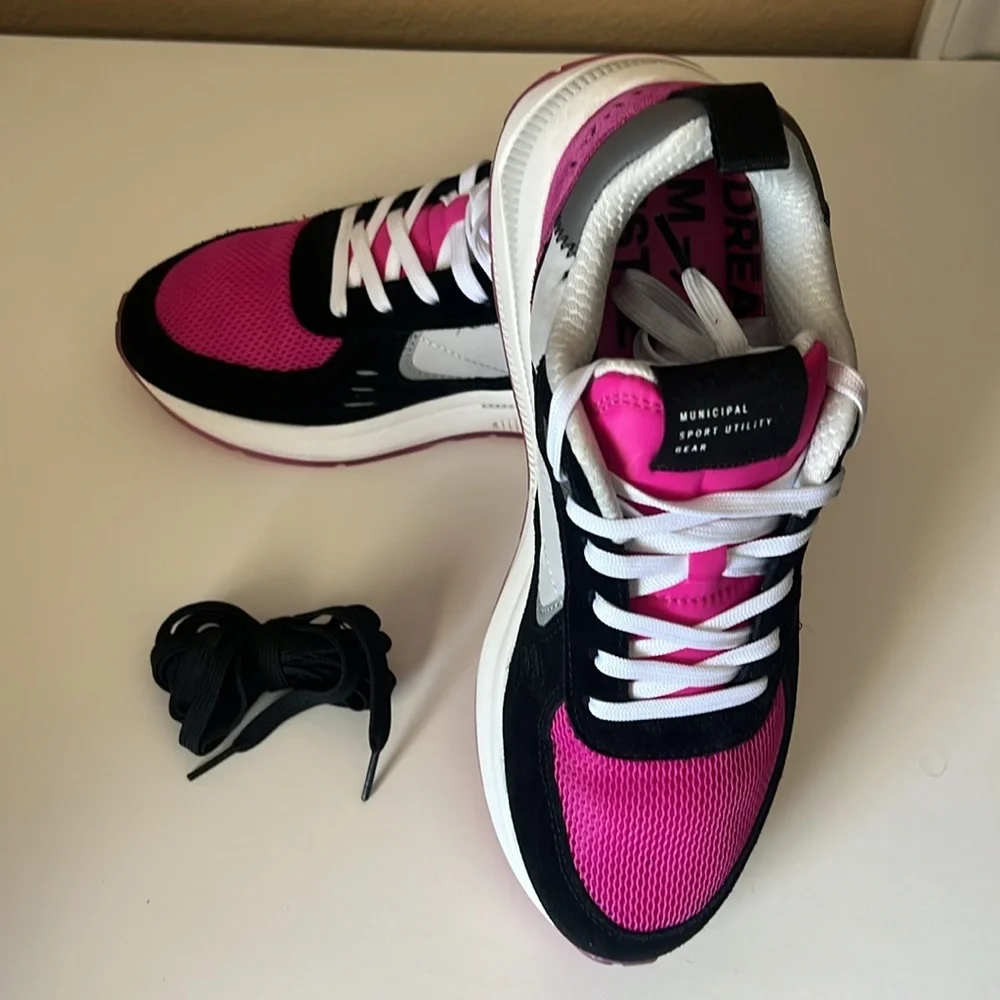 Municipal Origin Shoe-Cement Magenta Black-Unisex M8-8.5 EU42-worn twice - Picture 3 of 8